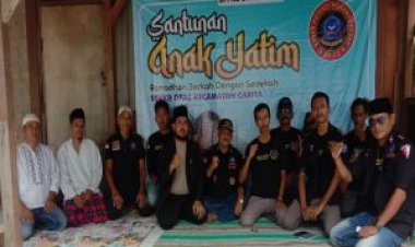 Menjelang Ramadhan 1444 H. BPPKB DPAC Carita Laksanakan Santunan Yatim Piatu