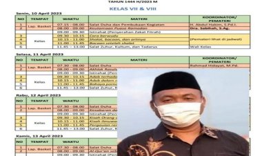 RAMADHAN CERDAS. MTsN 2 Pandeglang menggelar Sanlat