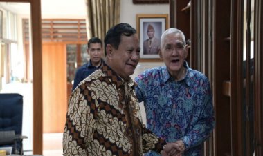 Menhan Prabowo Lebaran ke Para Sesepuh TNI, Try Sutrisno, Hendropriyono, Widodo AS, Agum Gumelar hingga Wiranto   