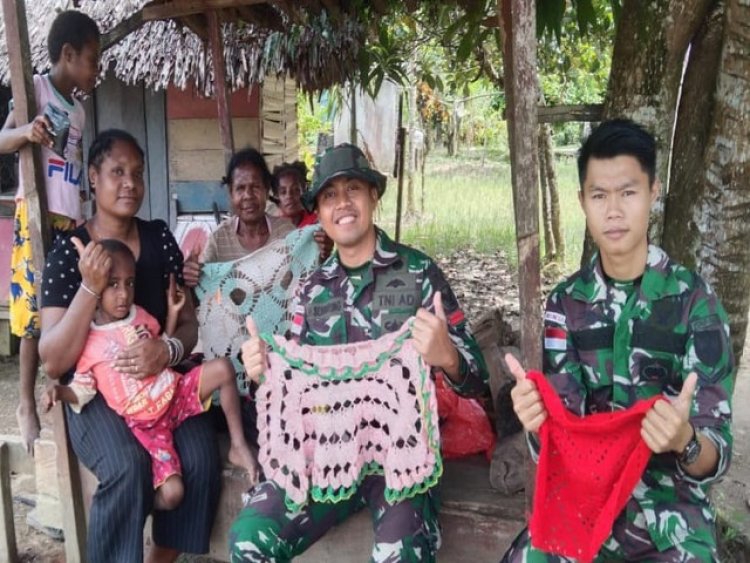 Satgas Yonif 143/TWEJ Galakan Ekonomi Kreatif Untuk Kesejahteraan Masyarakat Papua