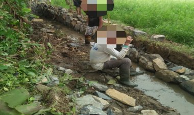 Pembangunan Irigasi Ketapang Desa Tegalpapak Disinyalir Tidak Berkualitas