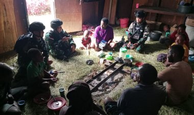 Perkenalan Humanis Satgas Yonif Raider 200/BN Bersama Masyarakat Bolakme