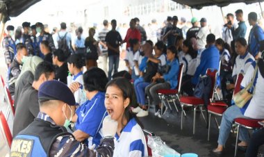 Lantamal IX Ambon Gelar Bhakti Kesehatan Dalam Rangka Operasi Trisila TNI AL 2023