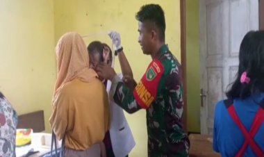 Wujudkan Balita Sehat Bebas Stunting, Babinsa Timika Dampingi Pelaksanaan Posyandu   