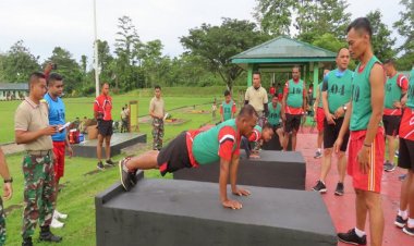 Kodim 1710/Mimika Gelar Samapta Periodik I TA 2023