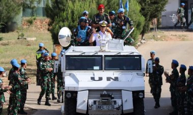 TNI Jaga Perdamaian Dunia, Panglima TNI Beri Semangat dan Motivasi Prajurit TNI di Lebanon