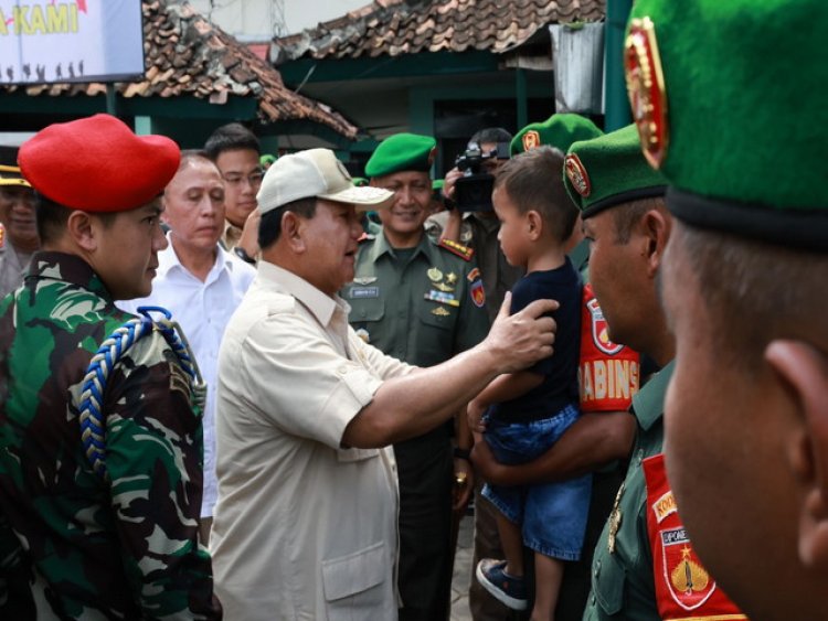 Kunker Menhan Prabowo ke Yogyakarta, Sampaikan Pesan Presiden