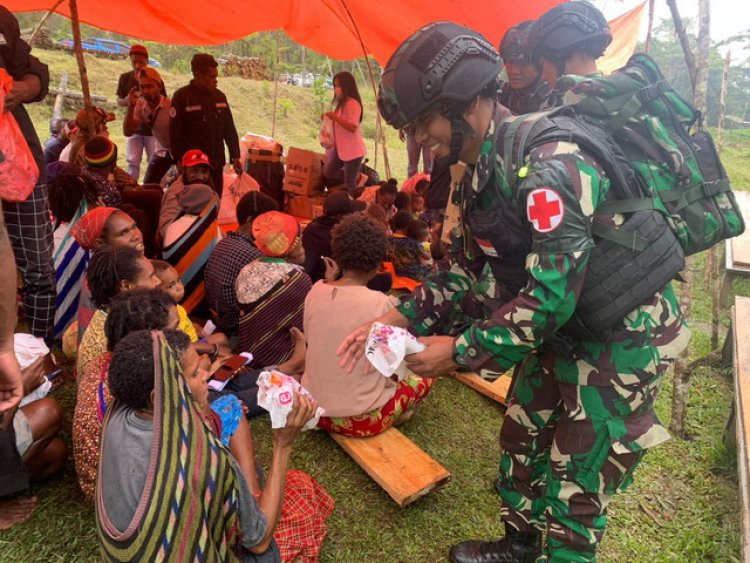 Peduli Kehidupan Masyarakat, Satgas Yonif Raider 200/BN Berikan Penyuluhan Kesehatan