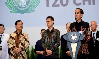 Menhan Prabowo Dampingi Presiden Jokowi Resmikan Tzu Chi Hospital