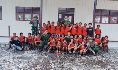 Anak-Anak SD Bulmu Antusias Berlatih PBB