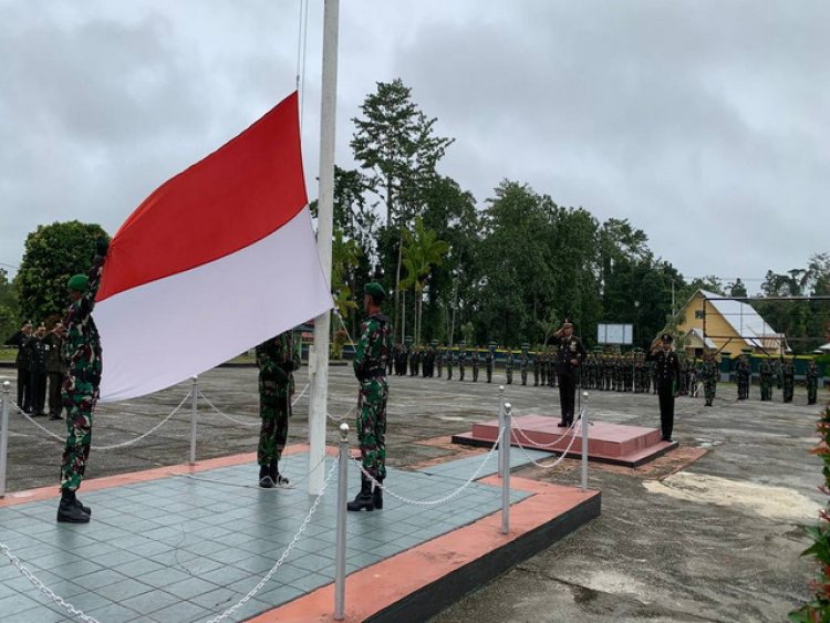 Kodim 1710/Mimika Gelar Upacara Peringatan Hari Lahir Pancasila Ke-78