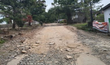 Jalan Desa Ciseureuheun Penghubung Tiga Desa Perlu Perhatian Pemkab Pandeglang