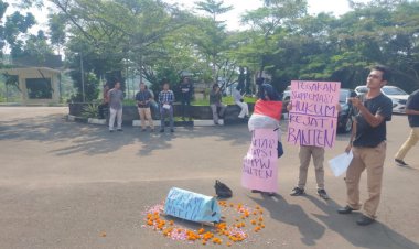 P3B Lakukan Unras di BPPW Banten, Usut Tuntas Pelaku Perampok IPA SPAM KSPN Tj. Lesung