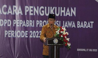 Ketua Umum DPP Pepabri Lantik 25 Pengurus DPD Provinsi Jawa Barat Periode 2023-2028