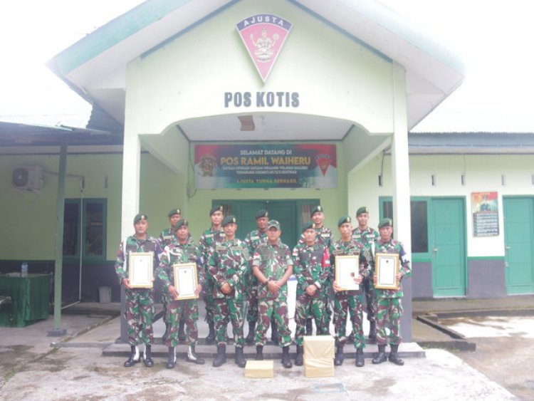 Lagi dan Lagi, Satgas Yonarmed 1 Kostrad Kembali Peroleh Penghargaan dari Pangdam XVI/Pattimura