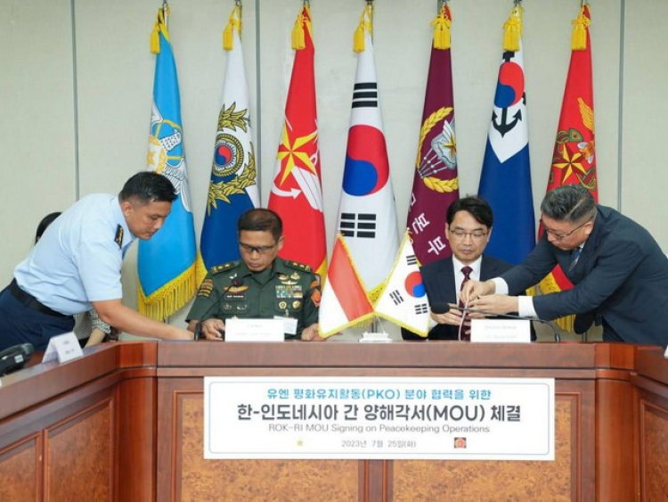 TNI dan Militer Korsel Sepakat Tingkatkan Kemampuan Prajurit Dalam Menjaga Perdamaian Dunia