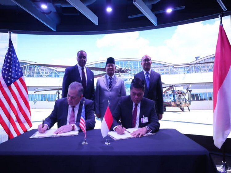 Menhan Prabowo Saksikan Penandatanganan Pengadaan 24 Helikopter Sikorsky S-70M Black Hawk Baru untuk RI