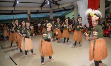 Sambut HUT Ke-78 TNI, Kodim 1710/Mimika Gelar Turnamen Tari Seka