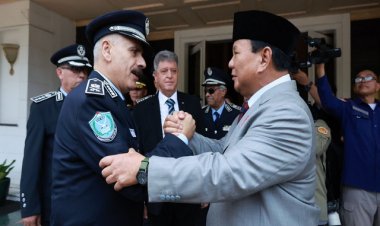 Menhan Prabowo Terima Kunjungan Kepala Kepolisian Palestina