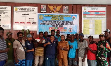 Agar Berjalan Dengan Lancar dan Tepat Sasaran, Babinsa Koramil 1710-01/Kokonao Dampingi Penyaluran Bantuan Kepada Masyarakat
