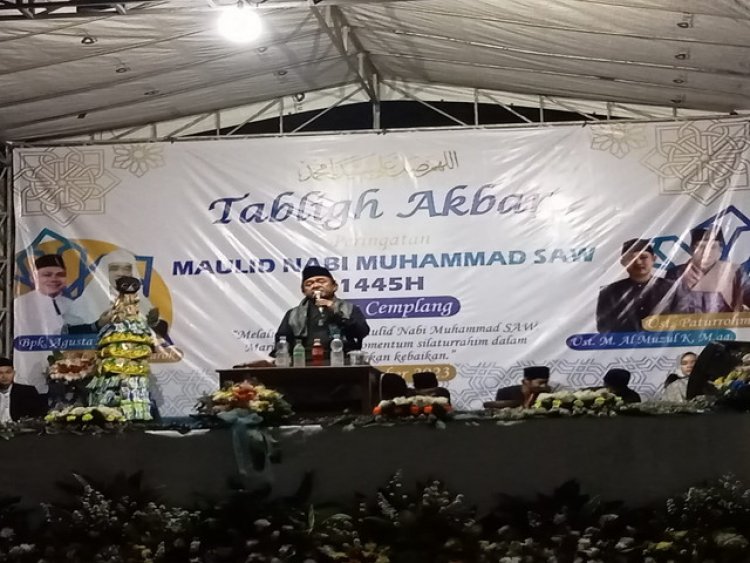 Kades Cemplang Gelar Acara Maulid Nabi Muhammad SAW 1445 H