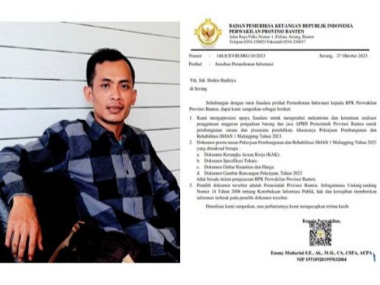 Dokumen Perencanaan Proyek Pembangunan dan Rehabilitasi Gedung SMAN 1 Malingping Disoal