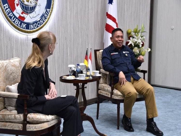 Untuk Pertama Kali, Bakamla RI Terima Courtesy Call Duta Besar Jerman