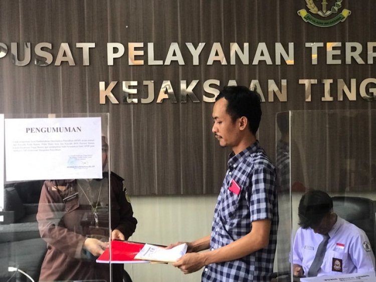 Gabungan Aktivis Laporkan Makelar Tanah Dibalik Kasus Hukum Kades Pagelaran ke Kejaksaan Tinggi  Banten 