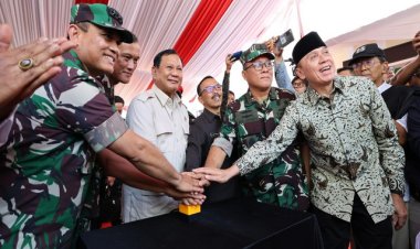Menhan Prabowo Resmikan Lima Titik Sumber Air di Kab. Kuningan, 1.904 Keluarga Nikmati Air Bersih 