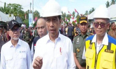 Panglima TNI Mendampingi Presiden RI Resmikan BTS 4G dan Pemberian BLT di Sulawesi Utara