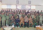 Hadapi Pemilu 2024, Sat Linmas di Kecamatan Pagelaran di Gembleng Kapolsek