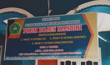 PKBM Bojen Mandiri melaksanakan Pembelajaran tatap muka dan Daring