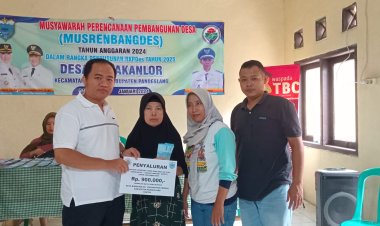 Sebanyak 32 KPM di Desa Babakanlor Menerima Bantuan Langsung Tunai (BLT) Dana Desa (DD) Ta 2024