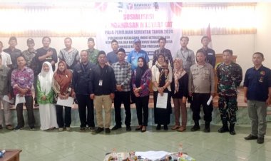 Ditekankan Untuk Menjaga Netralitas, Panwaslu Kecamatan Pagelaran Langsungkan Acara Sosialisasi Pengawasan Masyarakat