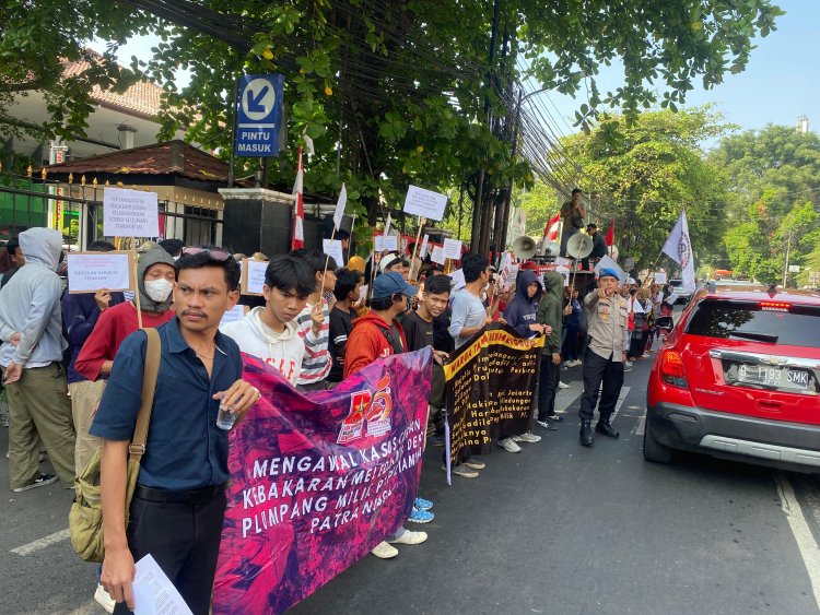 LMND bersama Warga lakukan aksi ujuk rasa Akibat meledaknya Depo Plumpang PT. Pertamina