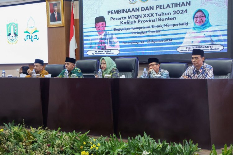 Pembinaan Kafilah MTQ XXX, Plh Sekda Virgojanti: Harus Memiliki Kebulatan Tekad Mewakili Provinsi Banten