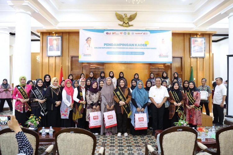 Gelaran Acara Pendampingan Kader Posyandu dalam Implementasi PAUD di Tutup Pj Gubernur Banten