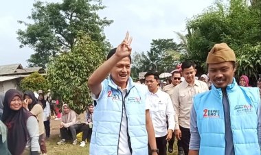 Relawan Dewi-Dim, Gelar Senam Sehat diikuti Ribuan Masyarakat Cikedal Bersama Calon Wakil Bupati No 2