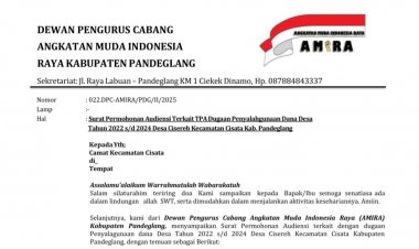 DPC Amira Pandeglang akan Layangkan Lapdu Ke APH Usai Audiensi Di Kecamatan Cisata Terkait Dugaan KKN Didesa Cisereh Cisata