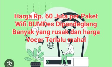 Wifi BUMDes Tidak Jalan, Akibat Moden Pada Rusak & Harga Terlalu Mahal, DPC AMIRA Minta DPMPD Panggil Penyedia