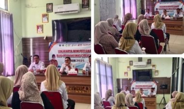 Guna Evaluasi Kinerja & Perencanaan Kerja, BLUD UPT Puskesmas Cipeucang Laksanakan Lokakarya Mini Bulanan
