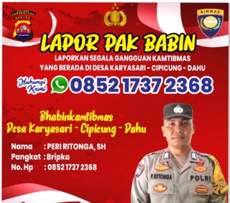 "Lapor Pak Babin": Upaya Menjaga Keamanan dan Ketertiban di Desa Dahu, Karyasari dan Cipicung