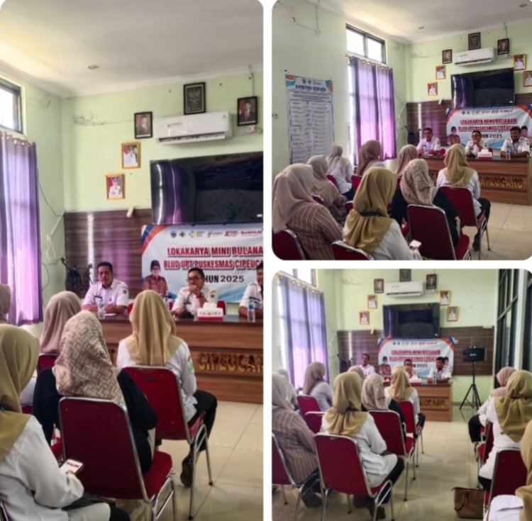 Guna Evaluasi Kinerja & Perencanaan Kerja, BLUD UPT Puskesmas Cipeucang Laksanakan Lokakarya Mini Bulanan