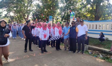 Perlombaan Gerak Jalan Tingkat Kecamatan Cikedal, HUT RI ke-80 Pecah Semangat Warga
