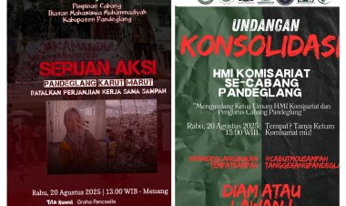 Polemik MOU Sampah di Pandeglang Kian Memanas, HMI, IMM Sebar Undangan Aksi dan Konsolidasi.