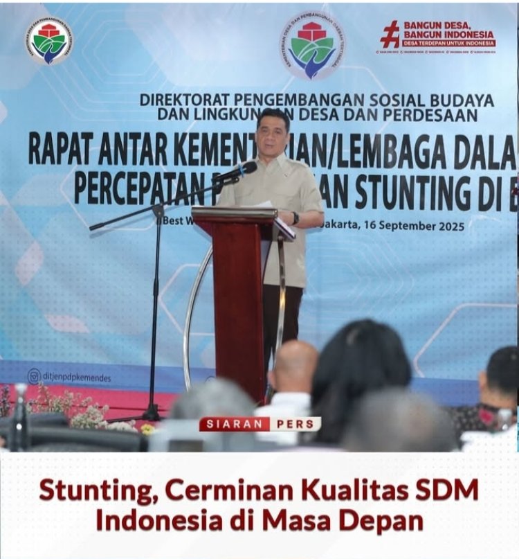 Siapkan Generasi Emas, Kemendes PDTT Fokus Tangani Percepatan Stunting