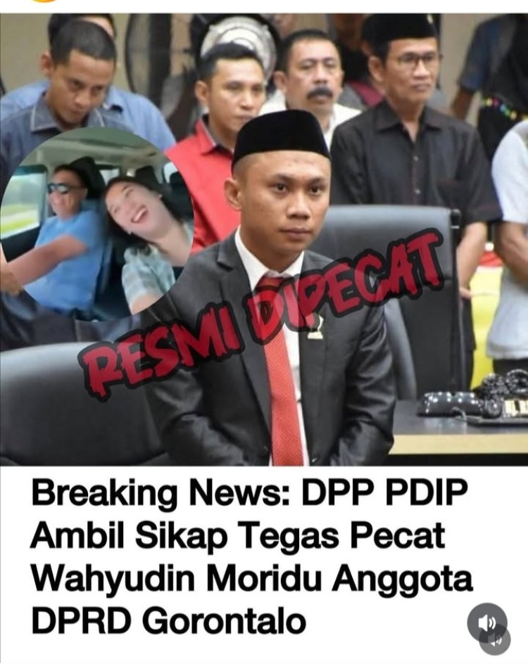 Anggota DPRD Gorontalo Viral Ucapkan "Rampok Uang Negara", DPP PDIP Putuskan Pecat
