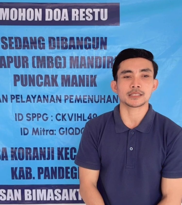 Khusaeni PIC Dapur MBG Puncak Manik