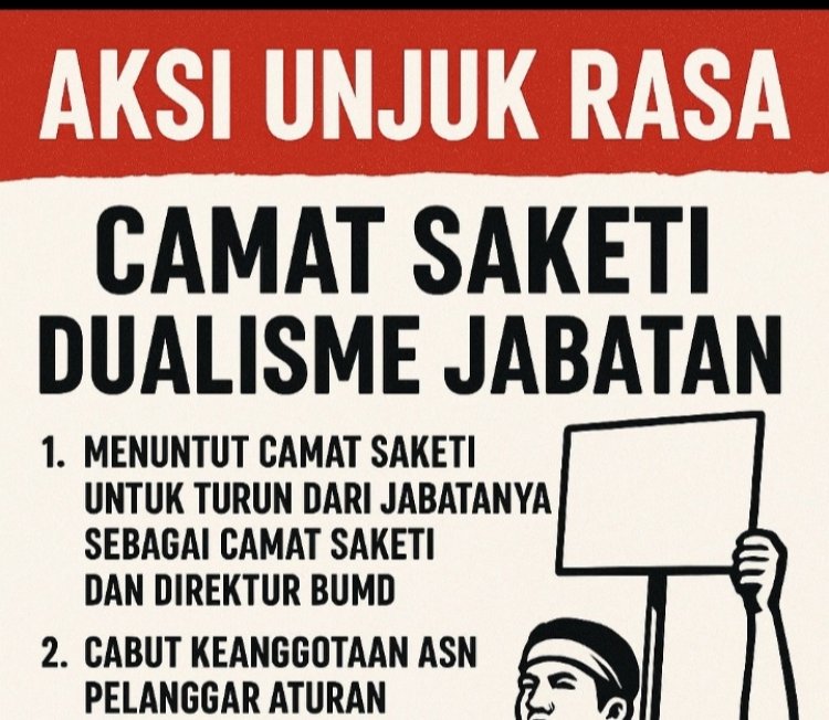 Komunitas Pandeglang Hitam Tuntut Camat Saketi Mundur, Tolak Penunjukan Plt PD PBM