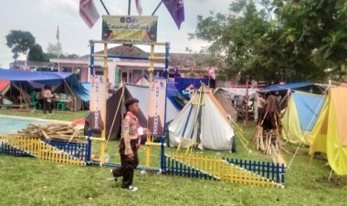 Jambore Pramuka Kwarran Cikedal Diikuti 32 Sekolah, Semangat Peserta Menyala Selama Tiga Hari